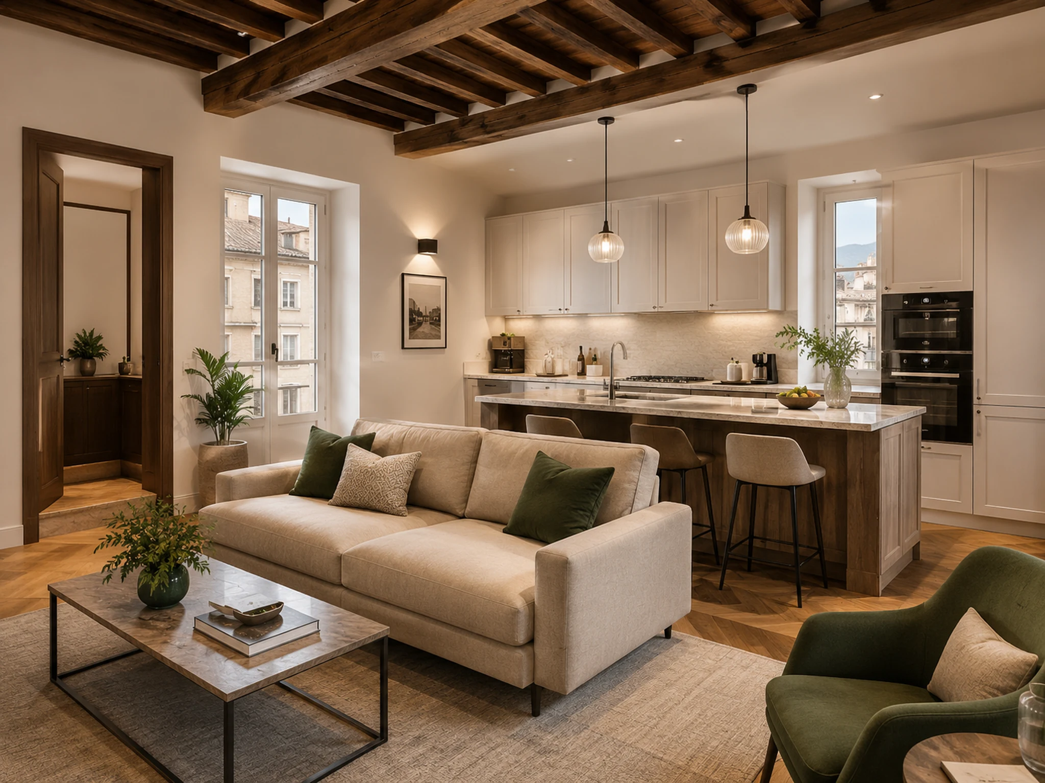 Renovated apartment interior