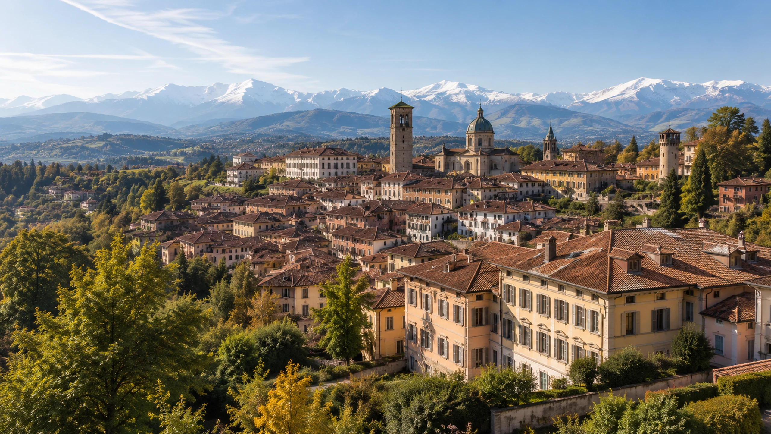 Biella and Piedmont landscape